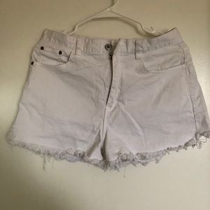 love tree denim high waisted shorts distressed